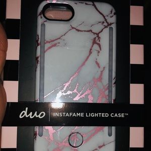 LuMee Instafame Lighted case for iPhone 6,7,8.